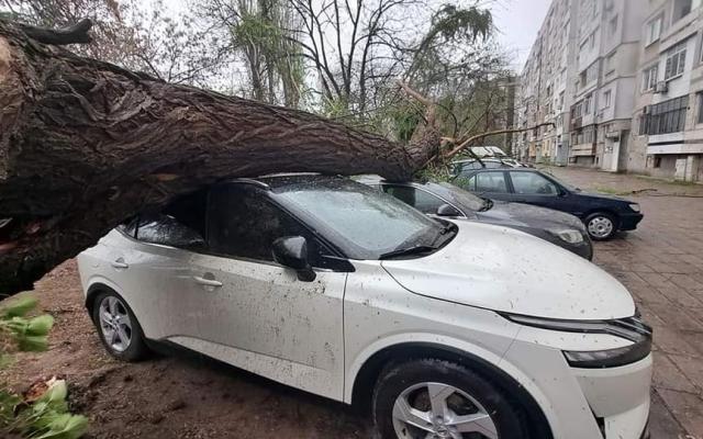 Апокалипсис в Пловдив, буря изкорени дървета и отнесе покриви