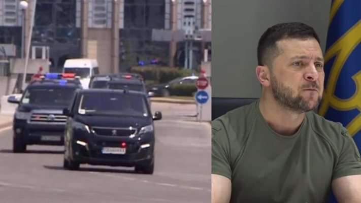 МЕГА кортеж и извънземна охрана за Зеленски у нас