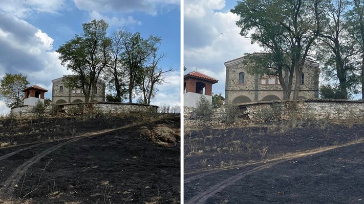 ЧУДО! Църквата в село Воден непокътната от пожара