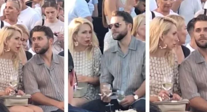 Мистериозна блондинка си гука с ергена Алек на бляскаво събитие