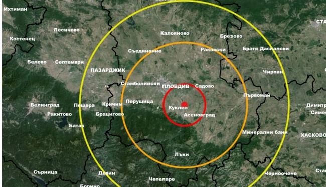 Три земетресения люшнаха България за часове КАРТИ